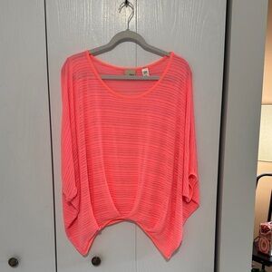 Daytrip Neon Pink Striped Top